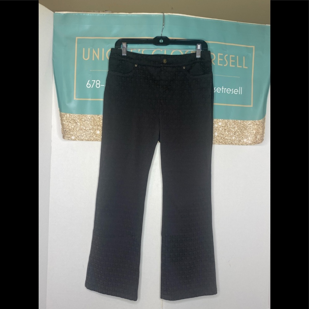Brown Ann Klein pants stretch with a print on them size 6